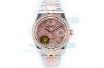 N9 Swiss Rolex Datejust 2 Replica Pink Dial 41MM Watch Two Tone Rose Gold Jubilee Band